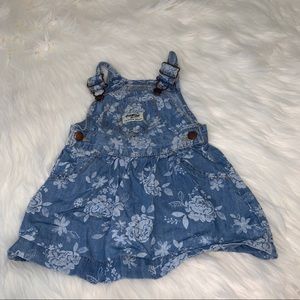 Oshkosh B’Gosh denim overall dress — 12 months